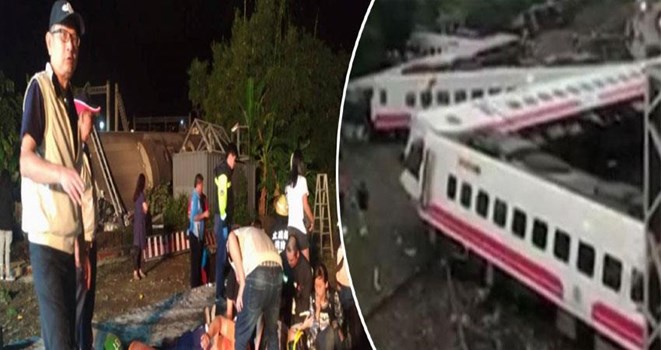 ताइवान में बड़ा रेल हादसा, 22 लोगों की मौत और 132 लोग घायल 