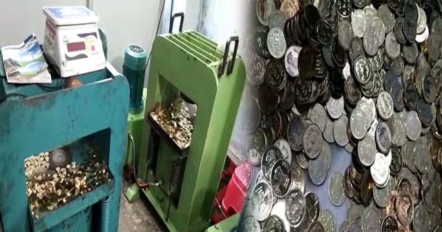 नकली सिक्के बनाने की फैक्ट्री का भंडाफोड़, 4 गिरफ्तार