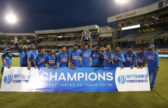 भारत ने वेस्टइंडीज को डकवर्थ लुईस नियम के आधार पर 6 विकेट से हराया, सीरीज जीती