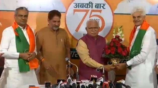 विधानसभा चुनाव से पहले कांग्रेस और इनेलो को झटका, बीजेपी में शामिल हुए दो पूर्व विधायक