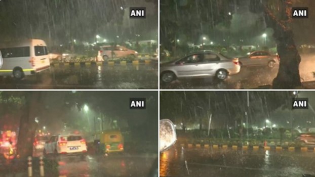 दिल्ली-एनसीआर में तेज बारिश, सर्द हवाओं ने बढ़ाई ठंड, कई उड़ानें प्रभावित