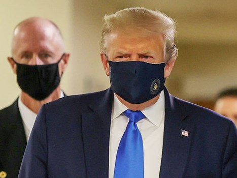 अमेरिका में कोरोना का कहर जारी, सार्वजनिक तौर पर पहली बार मास्क पहने नजर आए Donald Trump