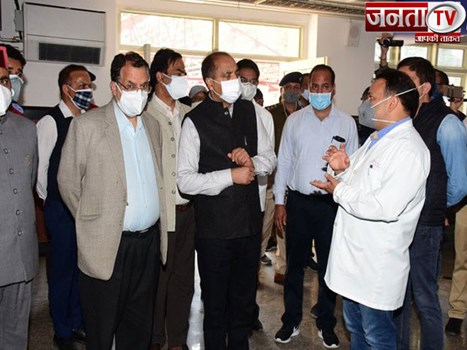CM जयराम ठाकुर ने शिमला में नई OPD का किया निरीक्षण, वैक्सीनेशन को लेकर कही ये बात