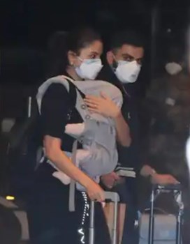 IND vs ENG: विराट कोहली बेटी और पत्नी के साथ इंग्लैड हुए रवाना,एयरपोर्ट से सामने आईं ये तस्वीरें