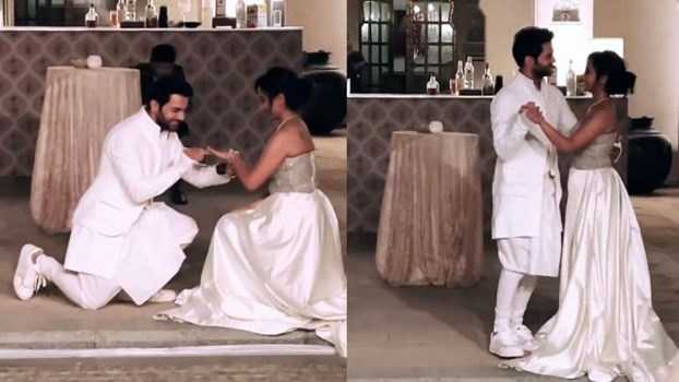 राजकुमार राव ने प्री-वेडिंग फंक्शन के दौरान घुटनों पर बैठकर पत्रलेखा को किया प्रपोज, वीडियो वायरल
