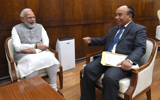 मिज़ोरम के मुख्यमंत्री जोरामथंगा ने की प्रधानमंत्री नरेंद्र मोदी से मुलाकात