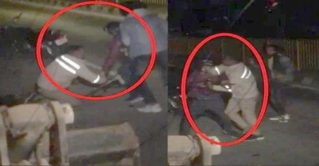 UP पुलिस के सिपाही से बदमाशों ने लूटी राइफल, Video हुआ वायरल