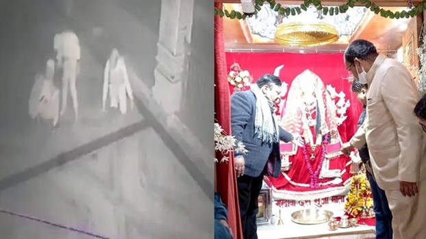 हापुड़: वैष्णो देवी धाम मंदिर में चोरी, आभूषण, मुकुट समेत दानपात्र की नकदी भी उड़ा ले गए चोर