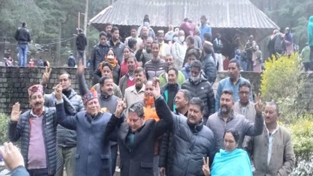 हिडिंबा माता मंदिर में कांग्रेस दावेदारों ने खाई कसम, जिसे मिलेगा टिकट उसका करेंगे समर्थन