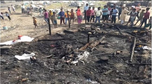 पंजाब: झोपड़ी में लगी भीषण आग, एक ही परिवार के सात सदस्यों की जलने से मौत