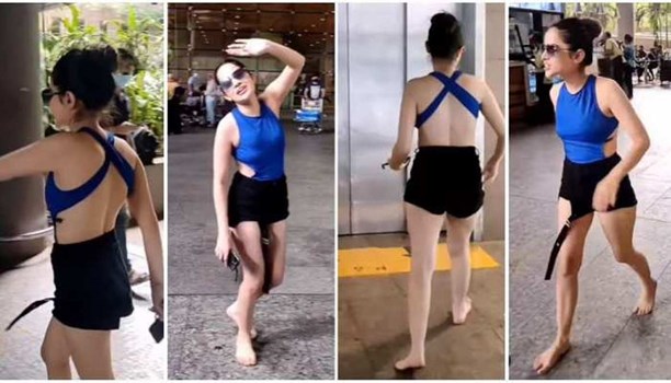 उर्फी जावेद एयरपोर्ट पर दिखी नंगे पैर, ट्रोल्स बोले...