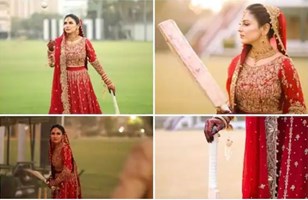 इस पाकिस्तानी क्रिकेटर ने कराया Cricket Theme Wedding Photoshoot, फोटोज वायरल