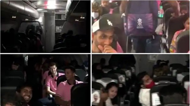तूफान की चपेट में आई RR की फ्लाइट, टला बड़ा हादसा, देखिए केबिन के अंदर खिलाड़ियों का हाल