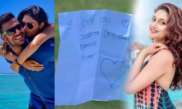 बंगाल के इस 'मंत्री' ने रणजी ट्रॉफी में शतक लगाने के बाद लहराया 'Love पेज'