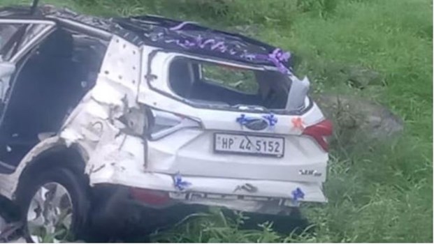 चंबा में सड़क हादसा, खेत में गिरी बेकाबू एसयूवी, हादसे में एक की मौत, चार लोग घायल