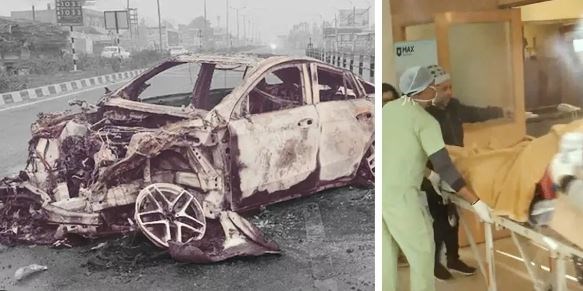 ऋषभ पंत की कार का हुआ एक्सीडेंट, डिवाइडर से टकराई कार जलकर हुई राख, क्रिकेटर अस्पताल में भर्ती
