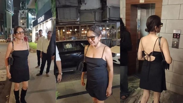 Neena Gupta का दिखा गजब का अवतार, मिनी ब्लैक ड्रेस, ऊपर से बैकलैस में दिया पोज