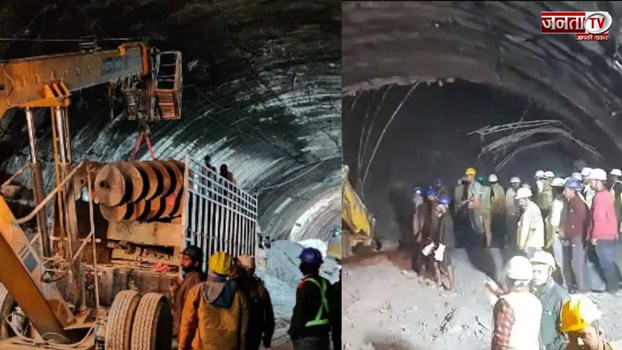 Uttarkashi Tunnel Rescue: सुरंग में फंसे 40 श्रमिकों को 900 MM पाइप डालकर निकालने का प्रयास 