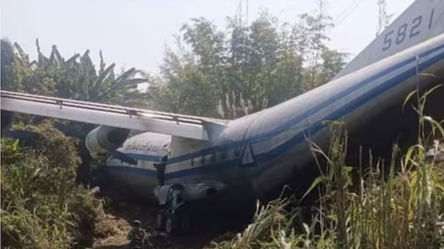 मिजोरम में म्यांमार का हवाई जहाज हुआ क्रैश, बर्मी सेना के 6 जवान हुए घायल