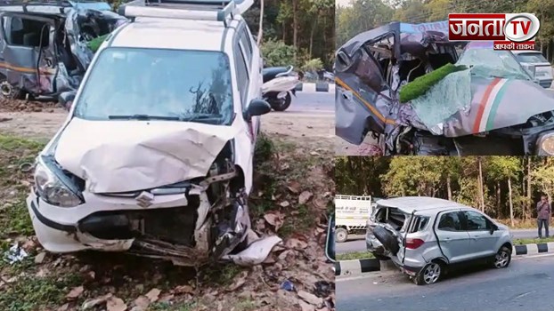Uttarakhand News : डोईवाला में तीन कारों की जबरदस्त टक्कर, हादसे में 3 की मौत, 6 घायल