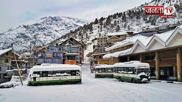 हिमाचल के लाहौल-स्पीति में बर्फबारी, बारिश-ओलावृष्टि का अलर्ट