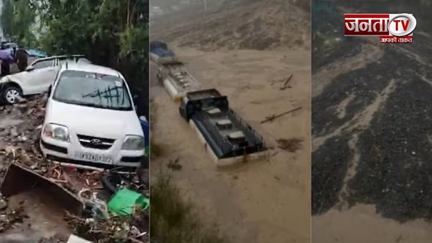 Jammu Kashmir heavy rain: जम्मू कश्मीर में पानी में बहे घर,बारिश ने बरपाया कहर 