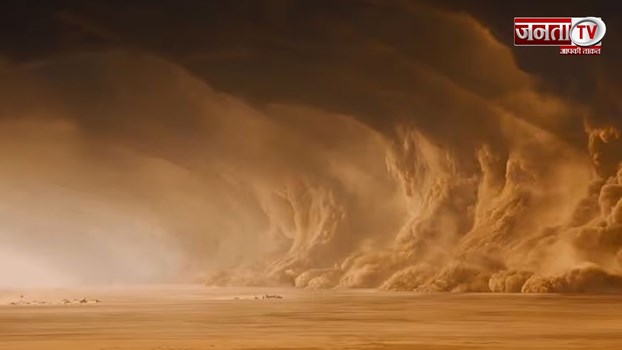 Haryana में उठा रेतीला तूफान, 60Km तक दिखा असर, लोग हुए परेशान 