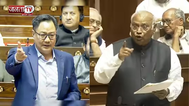  किरेन रिजिजू ने खरगे पर कार्रवाई की मांग की, बोले - अपनी कही हर बात से बच नहीं सकते