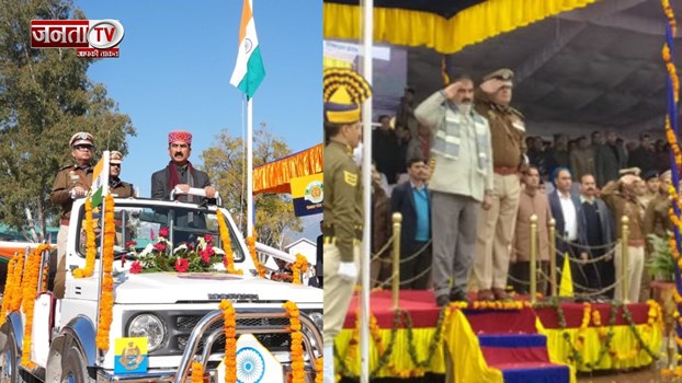 मुख्यमंत्री सुखविंद्र सिंह सुक्खू ने किया ध्वजारोहण, बोले - लोगों का उत्साह देखते ही बनता है