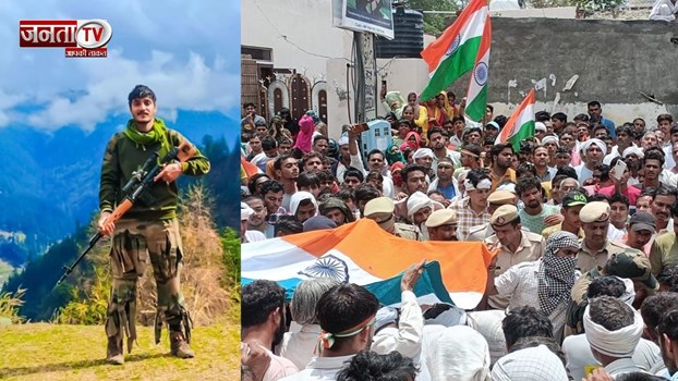कैथल के लाल लांस नायक नरेंद्र का  शव पहुंचा घर,अंतिम दर्शन को उमड़ी भीड़