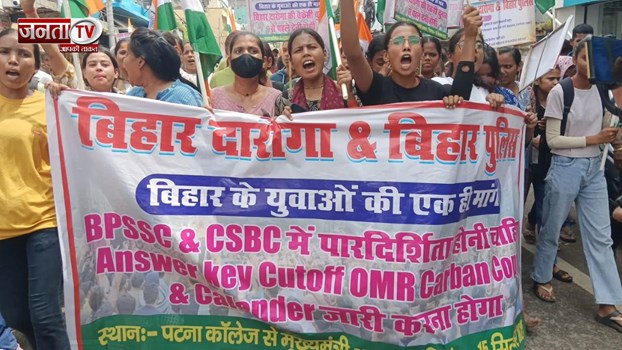 सीएम हाउस जाने के दौरान दरोगा अभ्यर्थियों पर लाठीचार्ज, छात्र बोले - हमलोग डटे रहेंगे