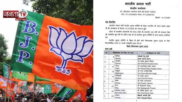 बीजेपी की पहली उम्मीदवार सूची घोषित, देखें कौन किस सीट से लड़ रहा है..