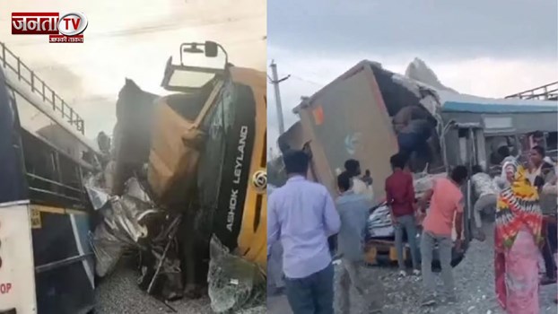 Telangana Bus Accident: ट्रक से टकराई 70 लोगों को ले जा रही बस, कई लोगों की मौ*त, अन्य घायल  