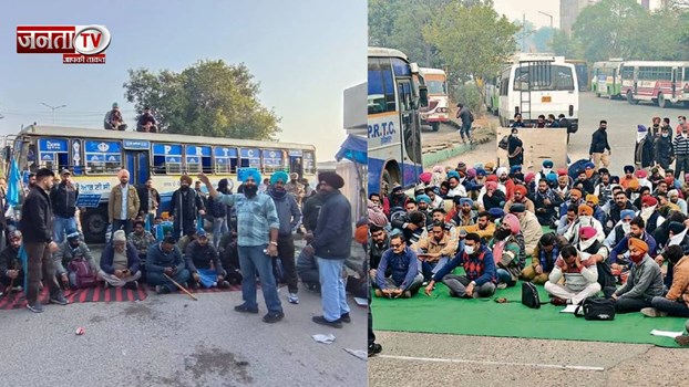 मांगों की लड़ाई में उबाल : रोडवेज कर्मचारियों पर लाठीचार्ज, टंकी पर चढ़कर जताया विरोध 