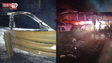 मथुरा यमुना एक्सप्रेस-वे पर टकराईं 8 बसें और 3 गाड़ियां, 13 की मौ*त, कई घायल