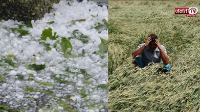 आधी रात को मौसम ने ली करवट, ठंडी हवा के साथ-साथ ओलावृष्टि के साथ बूंदाबांदी ने किसानों की चिंता बढ़ाई