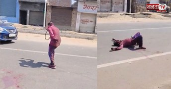 होली के रुझान आने शुरू, मस्ती में शख्स ने बीच सड़क पर किया ऐसा काम, वायरल हो रहा Video