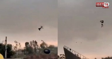 तेज आंधी का कहर, बरेली में युवक हवा में उछला; Video देख रह जाएंगे दंग