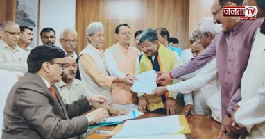 दिनेश आर्य ने राज्यसभा के लिए भरा नामांकन, CM धामी समेत BJP के दिग्गज रहे मौजूद