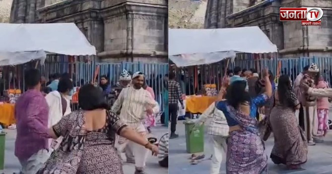 केदारनाथ मंदिर के सामने नाच-गाना, BKTC की पाबंदी के बावजूद Reel हुई Viral