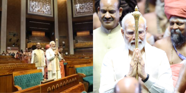 राष्ट्र को समर्पित हुआ नया संसद भवन, सेंगोल की स्थापना कर PM Modiने किया उद्घाटन